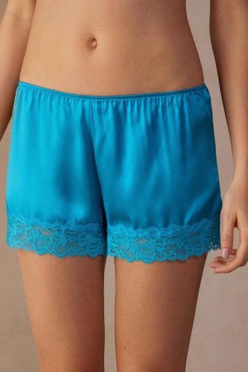 Intimissimi Silk Shorts Blå | MDKHR75410